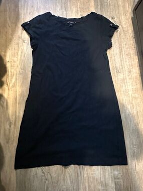 Banana Republic Black Short Sleeve Shift Dress